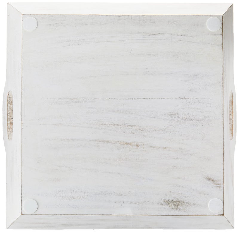 mud pie White Washed Beaded Tray - Image 2